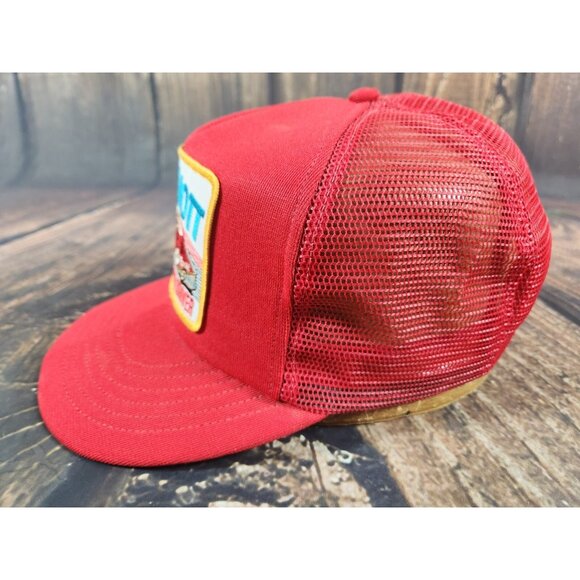 Bill Elliott Hat Red NASCAR Patch Hat Snapback USA Made Vintage Cap Most Popular - Picture 3 of 7